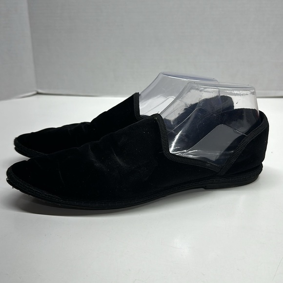 The Row Friulane Ventian Velvet D'Orsay Ballet Flats Shoes Black Size 40 US 10 - Picture 4 of 11